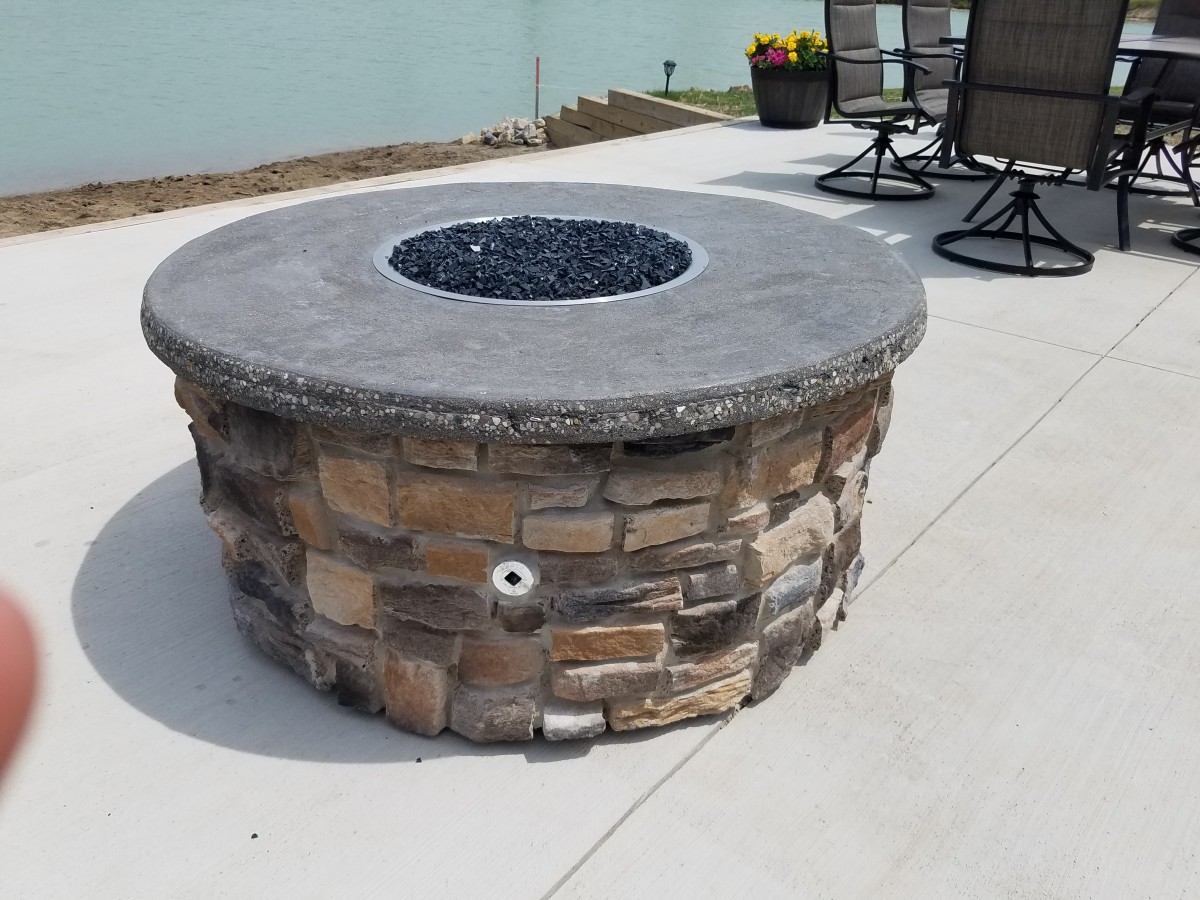 Outdoor Gas Fire Pit Insertzer, Gas Fire Pit Ring Insert
